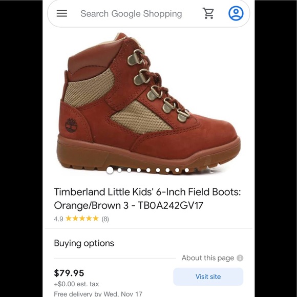 TIMBERLANDS LITTLE KIDS FIELD - Picture 6 of 6